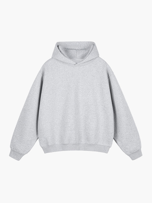 Grey Fleeced Hoodie
